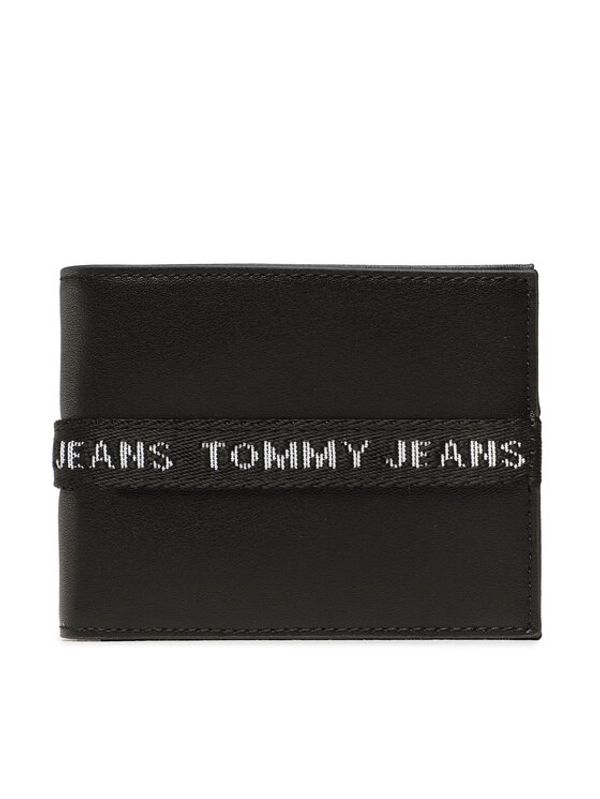 Tommy Jeans Tommy Jeans Голям мъжки портфейл Tjm Essential Cc & Coin AM0AM11218 Черен