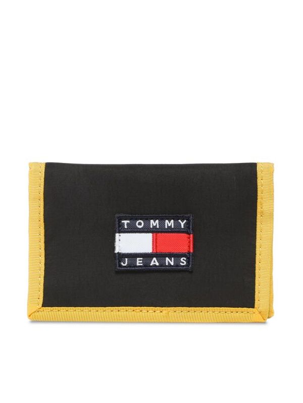 Tommy Jeans Tommy Jeans Голям мъжки портфейл Tjm Heritage Trifold AM0AM10637 Черен