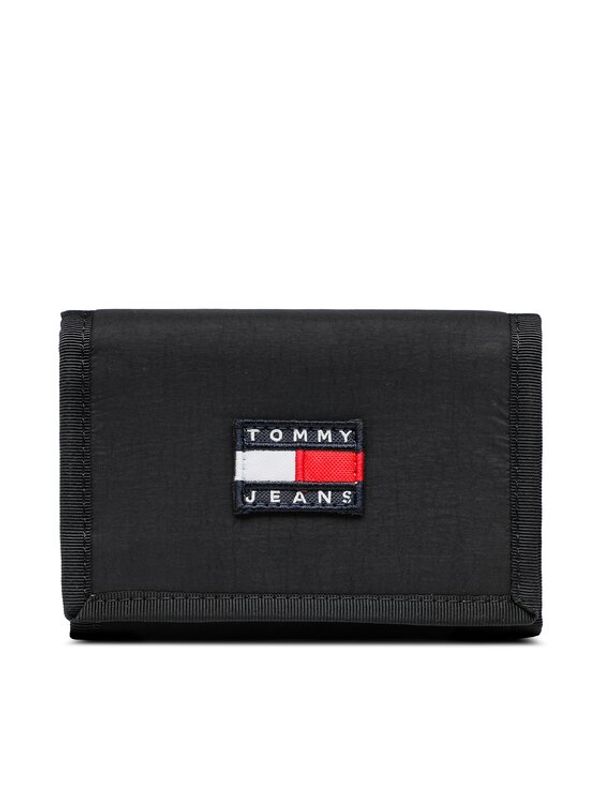 Tommy Jeans Tommy Jeans Голям мъжки портфейл Tjm Heritage Trifold AM0AM11032 Черен