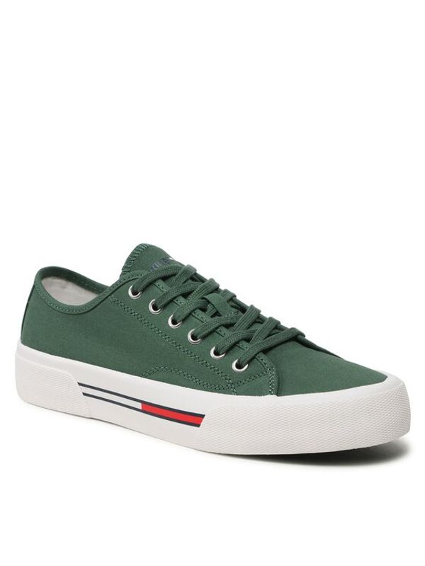 Tommy Jeans Tommy Jeans Гуменки Canvas Sneaker EM0EM01299 Зелен
