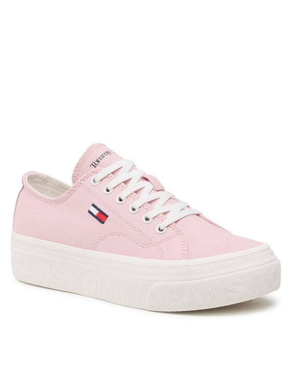 Tommy Jeans Tommy Jeans Гуменки Flatform EN0EN02173 Розов