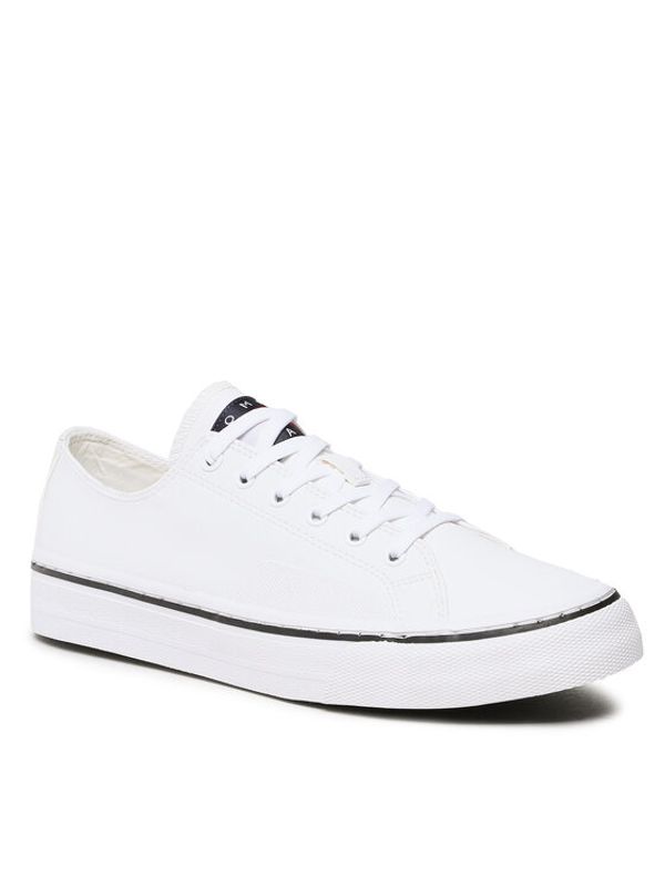 Tommy Jeans Tommy Jeans Гуменки Lace Vulc Ess EM0EM01047 Бял