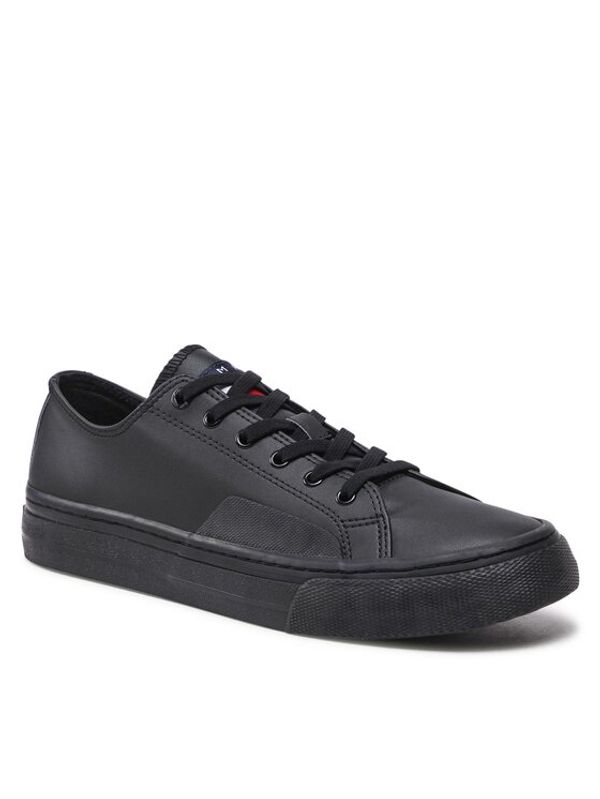Tommy Jeans Tommy Jeans Гуменки Leather Vulc EM0EM01047 Черен
