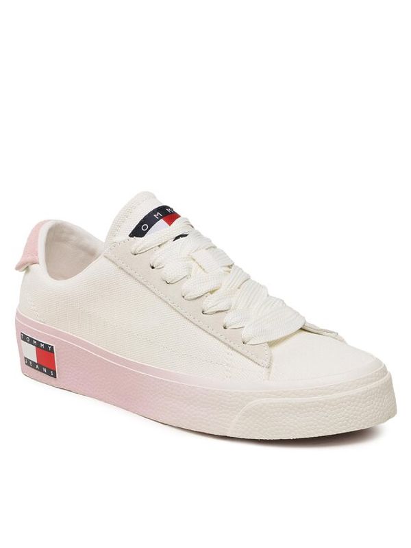 Tommy Jeans Tommy Jeans Гуменки Vulc Flatform Canvas EN0EN02096 Бял