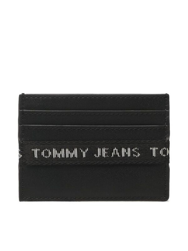 Tommy Jeans Tommy Jeans Калъф за кредитни карти Tjm Essential Leather Cc Holder AM0AM11219 Черен
