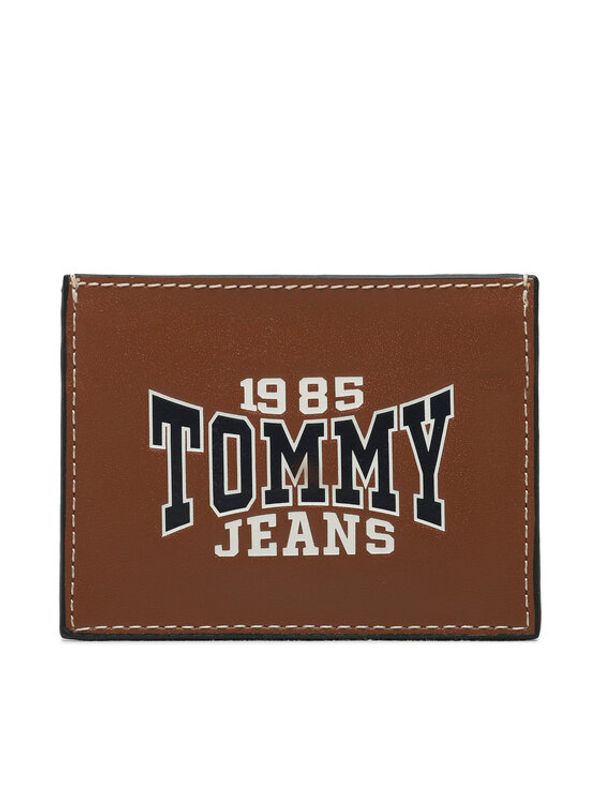 Tommy Jeans Tommy Jeans Калъф за кредитни карти Tjm Leather Cc Holder AM0AM11427 Кафяв