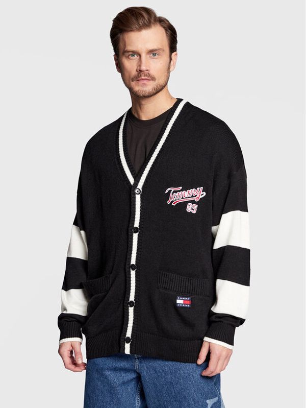 Tommy Jeans Tommy Jeans Кардиган College DM0DM15769 Черен Oversize