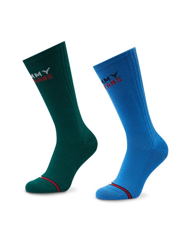 Tommy Jeans Tommy Jeans Комплект 2 чифта дълги чорапи мъжки 701218957 Цветен