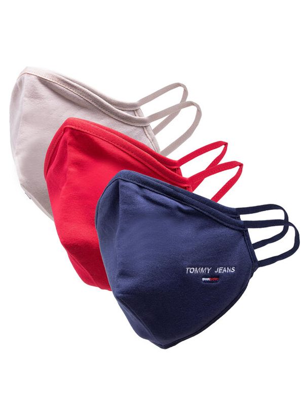 Tommy Jeans Tommy Jeans Комплект 3 маски от плат Tjm Face Cover 3-Pack AM0AM07682 Тъмносин