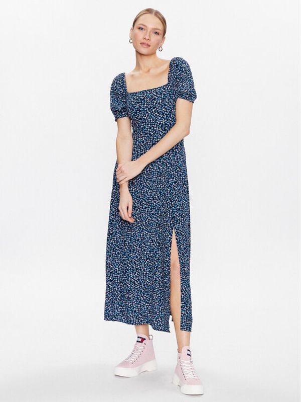 Tommy Jeans Tommy Jeans Лятна рокля Ditsy Floral DW0DW15675 Тъмносин Regular Fit