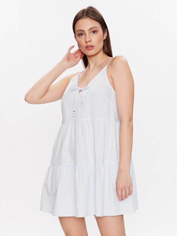Tommy Jeans Tommy Jeans Лятна рокля DW0DW15184 Син Relaxed Fit