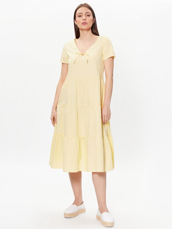 Tommy Jeans Tommy Jeans Лятна рокля DW0DW15754 Жълт Relaxed Fit