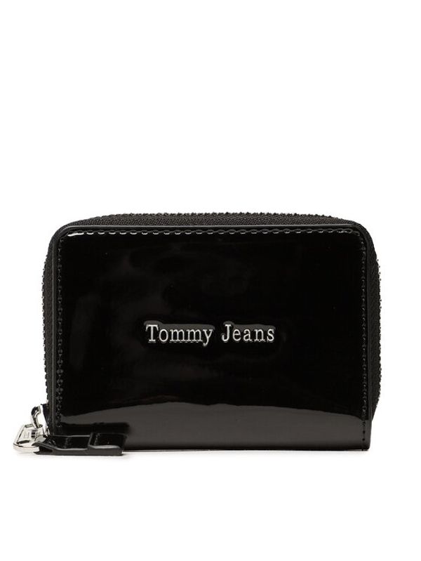 Tommy Jeans Tommy Jeans Малък дамски портфейл Tjw Must Small Za Patent AW0AW14974 Черен