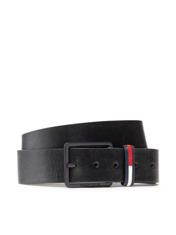 Tommy Jeans Tommy Jeans Мъжки колан Tjm Elevated Leather 4.0 AM0AM10384 Черен