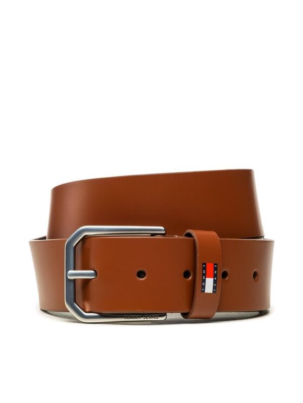 Tommy Jeans Tommy Jeans Мъжки колан Tjm New Leather 4.0 AM0AM11201 Кафяв