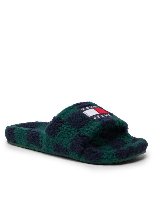 Tommy Jeans Tommy Jeans Пантофи Flag Slipper EM0EM01097 Зелен
