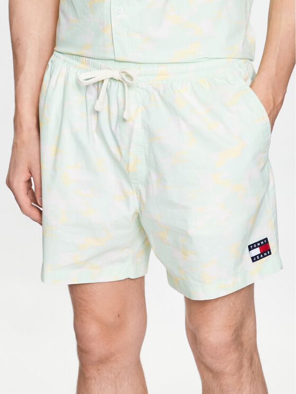 Tommy Jeans Tommy Jeans Плажни шорти DM0DM15971 Зелен Regular Fit
