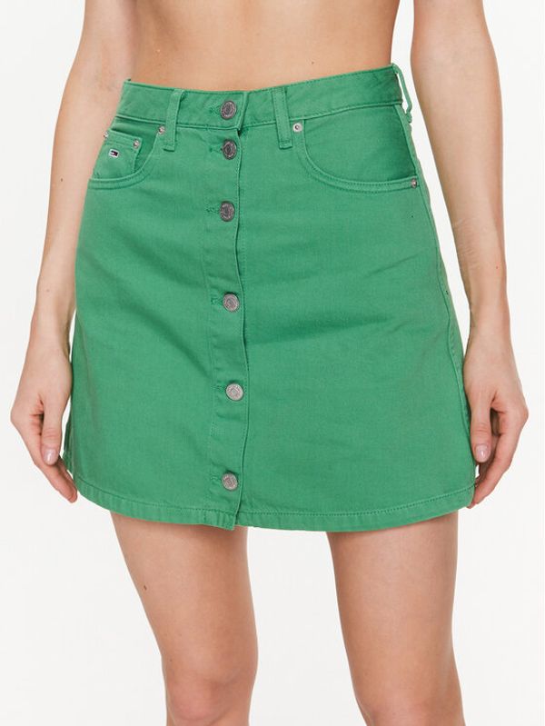 Tommy Jeans Tommy Jeans Пола A-Line DW0DW15663 Зелен Regular Fit