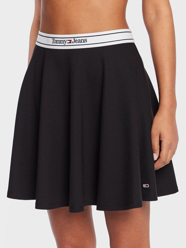 Tommy Jeans Tommy Jeans Пола тип трапец Logo DW0DW14970 Черен Regular Fit