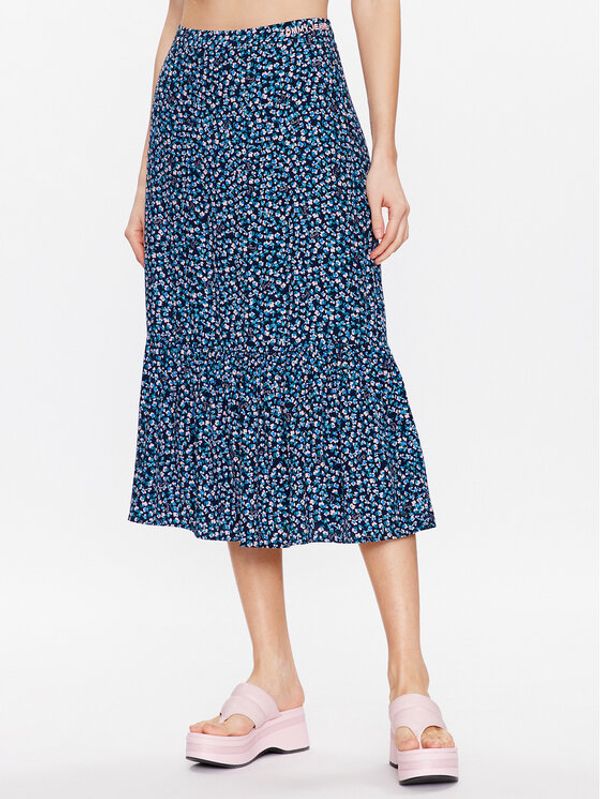 Tommy Jeans Tommy Jeans Пола тип трапец Tjw Ditsy Floral DW0DW15196 Тъмносин Regular Fit