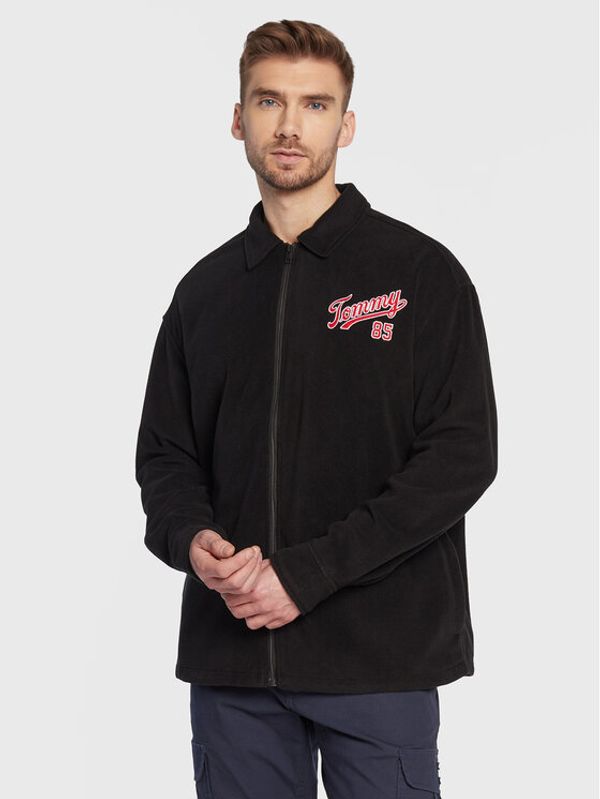 Tommy Jeans Tommy Jeans Полар DM0DM15613 Черен Overshirt Fit