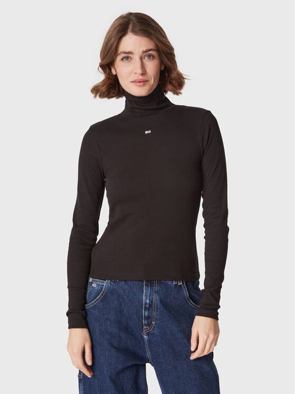 Tommy Jeans Tommy Jeans Поло Essential DW0DW14880 Черен Slim Fit