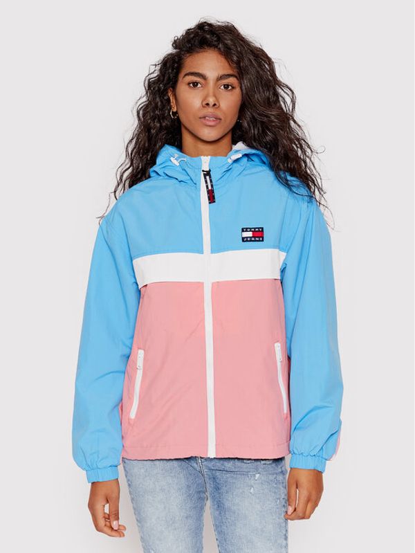 Tommy Jeans Tommy Jeans Преходно яке Chicago Colorblock DW0DW13016 Розов Relaxed Fit