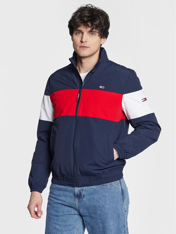 Tommy Jeans Tommy Jeans Преходно яке Colorblock DM0DM15605 Тъмносин Regular Fit
