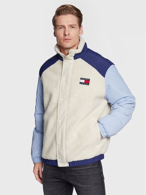 Tommy Jeans Tommy Jeans Преходно яке Fabric Mix DM0DM15394 Бежов Relaxed Fit