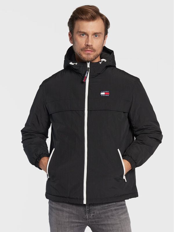 Tommy Jeans Tommy Jeans Преходно яке Padded Solid Chicago DM0DM14448 Черен Regular Fit