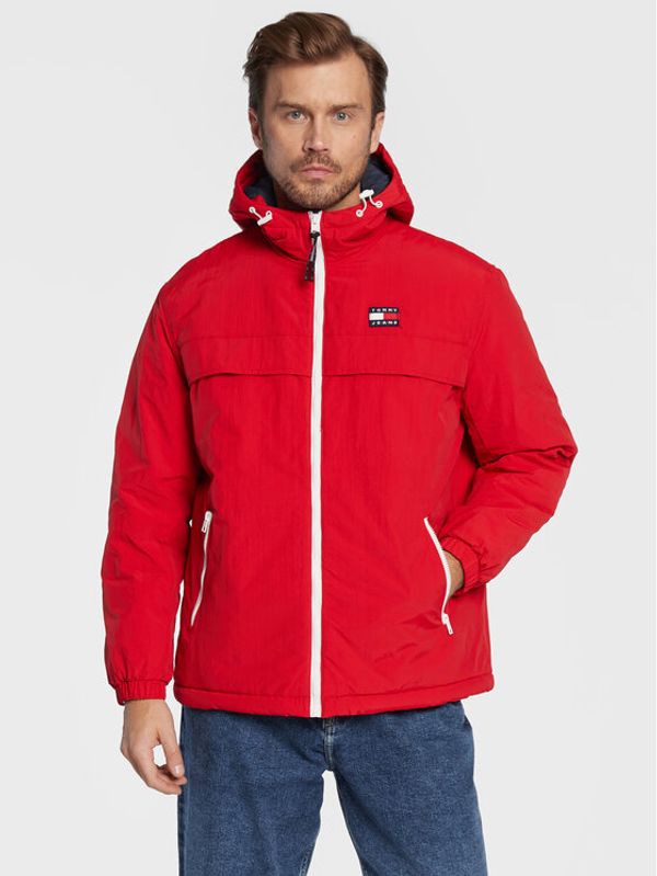 Tommy Jeans Tommy Jeans Преходно яке Padded Solid Chicago DM0DM14448 Червен Regular Fit