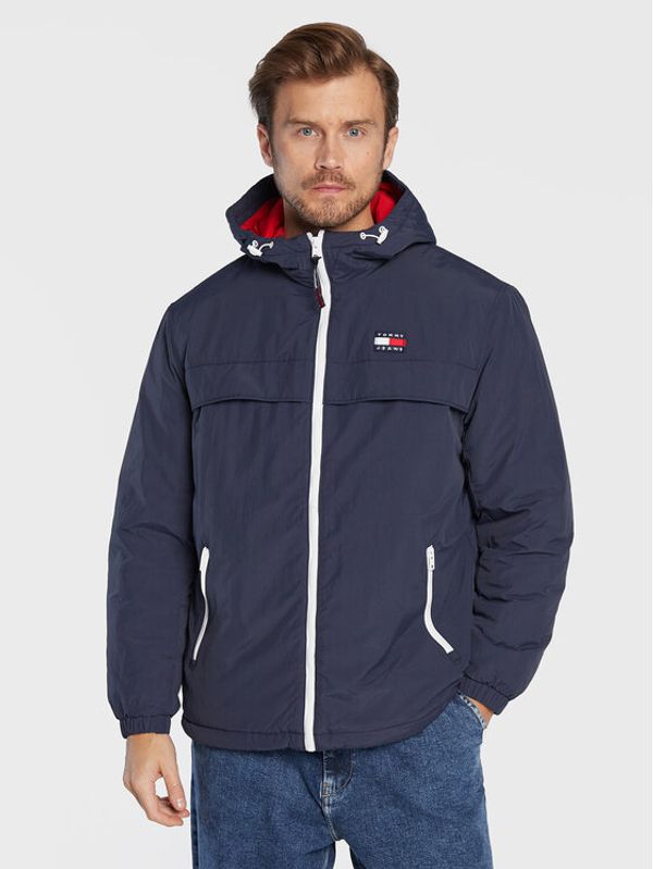 Tommy Jeans Tommy Jeans Преходно яке Padded Solid Chicago DM0DM14448 Тъмносин Regular Fit