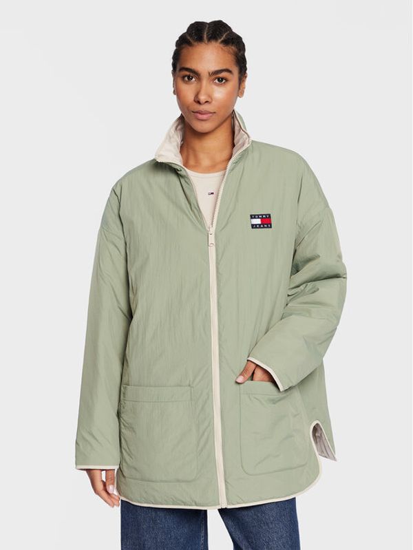 Tommy Jeans Tommy Jeans Преходно яке Reversible DW0DW14933 Екрю Regular Fit