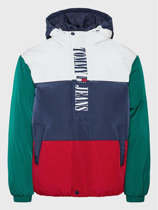 Tommy Jeans Tommy Jeans Пухено яке Archive Colorblock DM0DM14457 Цветен Oversize