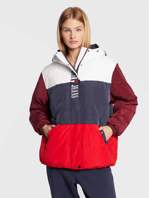 Tommy Jeans Tommy Jeans Пухено яке Archive DW0DW14475 Цветен Oversize