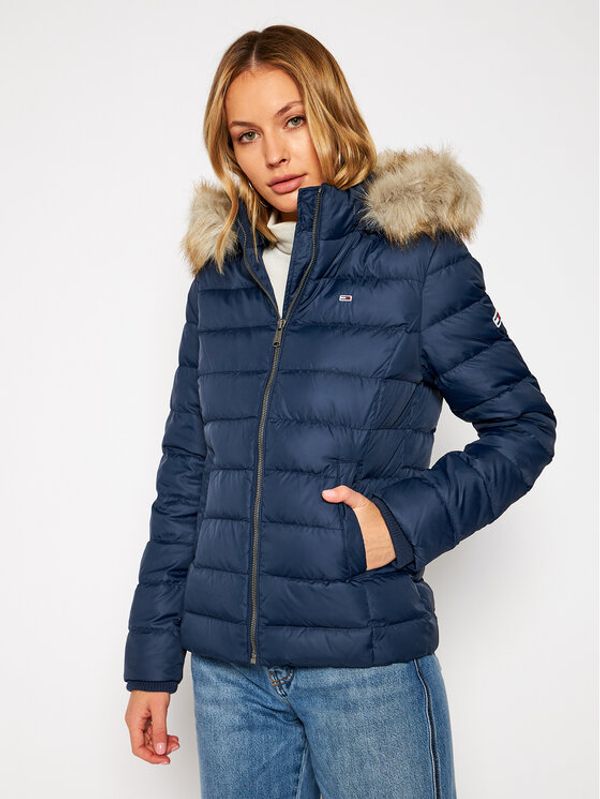 Tommy Jeans Tommy Jeans Пухено яке Basic DW0DW08588 Тъмносин Regular Fit