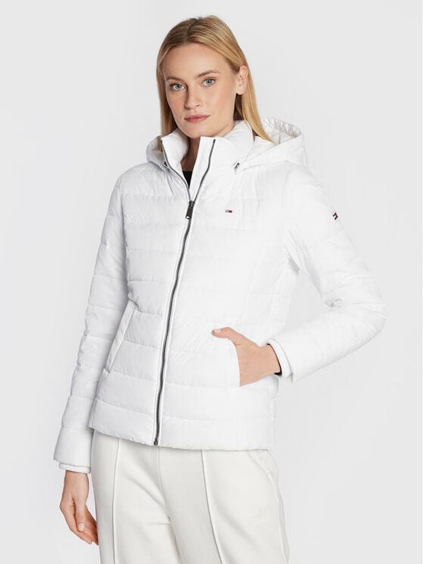 Tommy Jeans Tommy Jeans Пухено яке Basic DW0DW13741 Бял Regular Fit