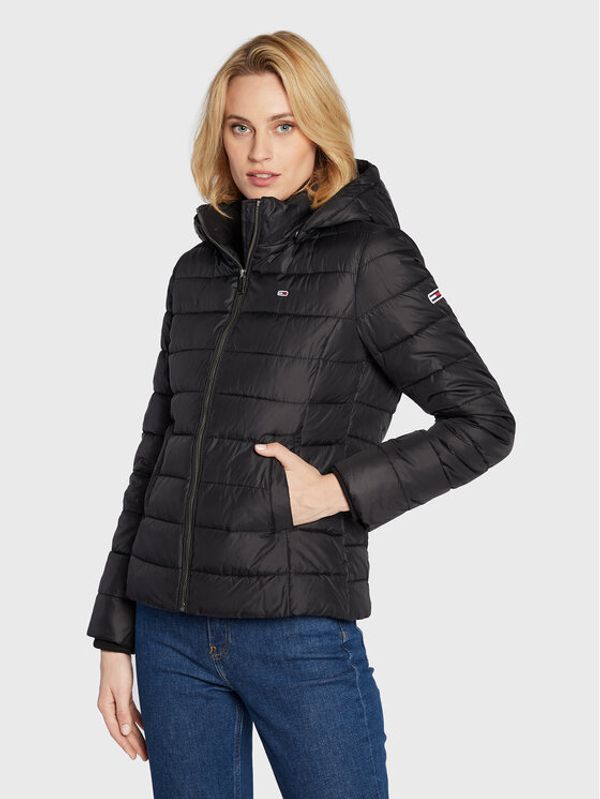 Tommy Jeans Tommy Jeans Пухено яке Basic DW0DW13741 Черен Regular Fit