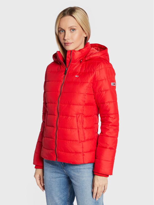 Tommy Jeans Tommy Jeans Пухено яке Basic DW0DW13741 Червен Regular Fit