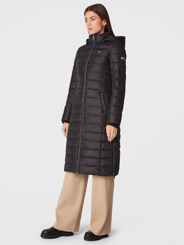 Tommy Jeans Tommy Jeans Пухено яке Basic DW0DW14385 Черен Slim Fit