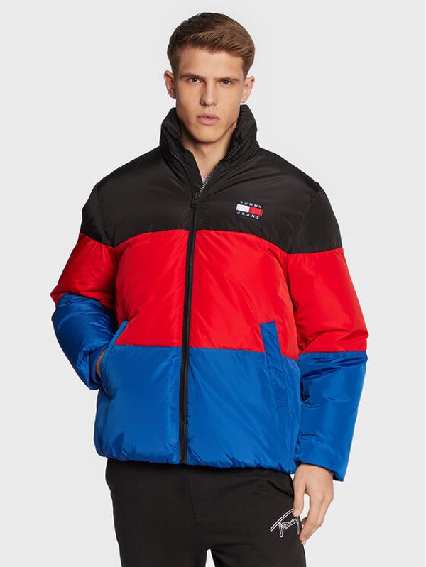 Tommy Jeans Tommy Jeans Пухено яке Bold Stripe DM0DM15628 Цветен Regular Fit