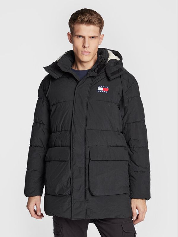 Tommy Jeans Tommy Jeans Пухено яке DM0DM14392 Черен Relaxed Fit