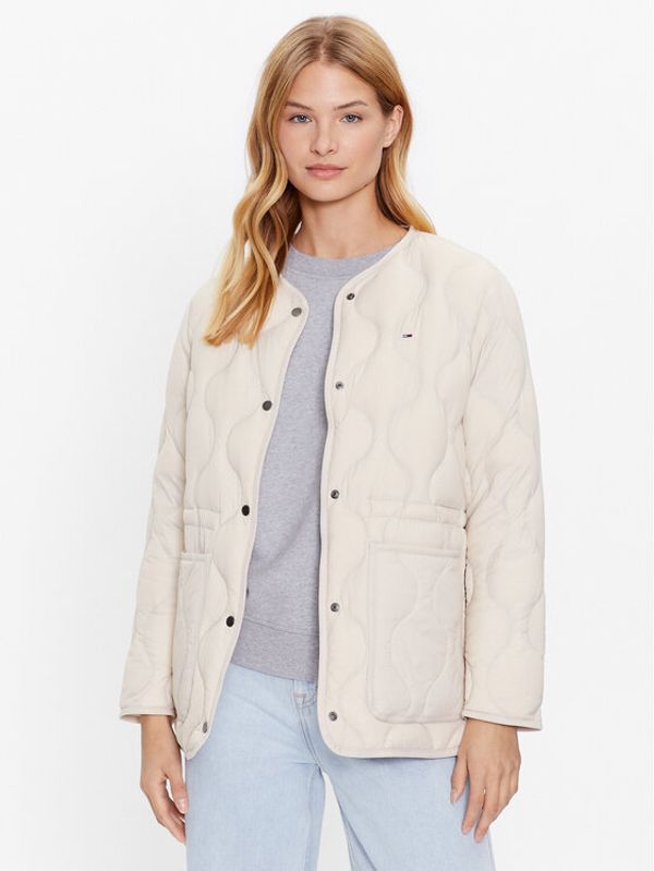 Tommy Jeans Tommy Jeans Пухено яке DW0DW15837 Бежов Regular Fit