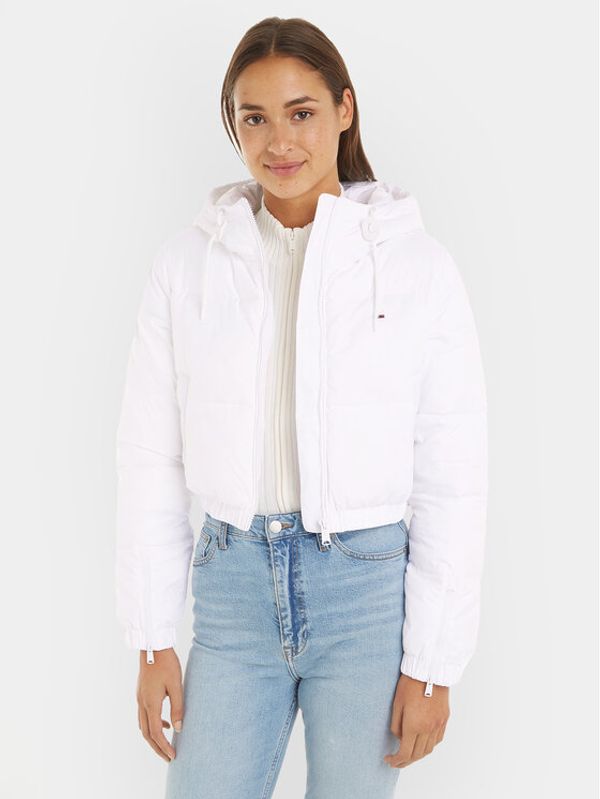 Tommy Jeans Tommy Jeans Пухено яке DW0DW15964 Бял Regular Fit