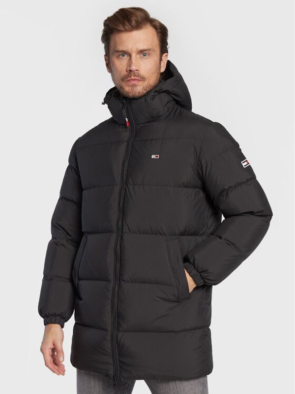 Tommy Jeans Tommy Jeans Пухено яке Essential DM0DM15117 Черен Regular Fit