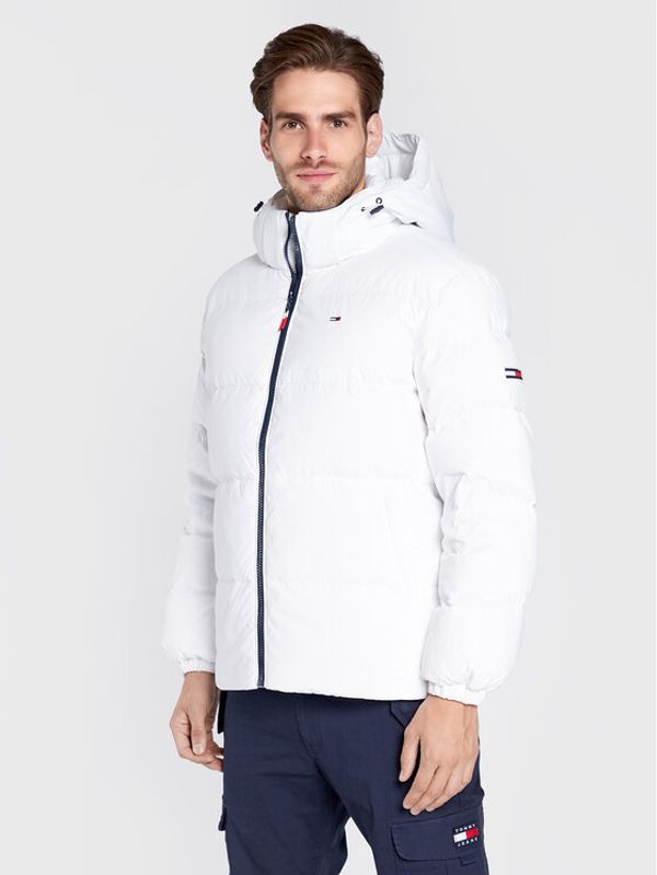 Tommy Jeans Tommy Jeans Пухено яке Essential DM0DM15447 Бял Regular Fit