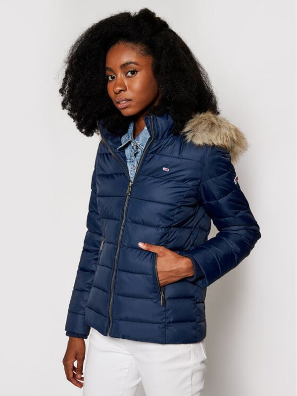 Tommy Jeans Tommy Jeans Пухено яке Essential DW0DW09062 Тъмносин Slim Fit