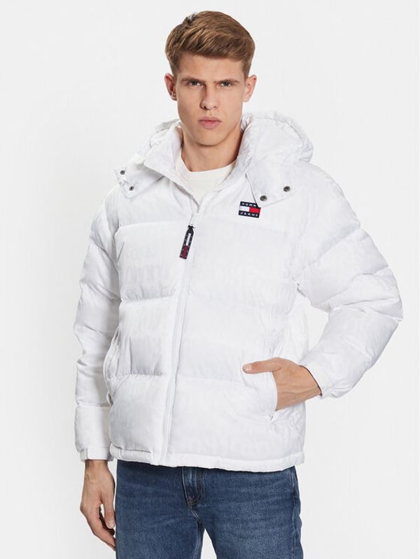 Tommy Jeans Tommy Jeans Пухено яке Graffiti Alaska DM0DM16576 Бял Regular Fit