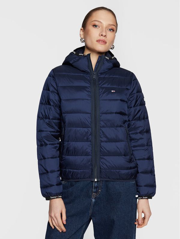 Tommy Jeans Tommy Jeans Пухено яке Quilted Tape DW0DW15168 Тъмносин Regular Fit