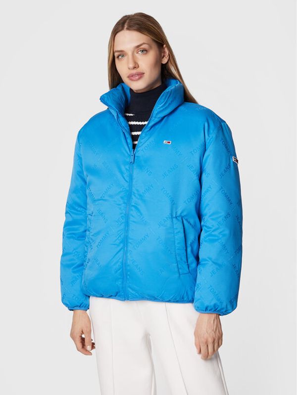 Tommy Jeans Tommy Jeans Пухено яке Reverse DW0DW13751 Син Regular Fit